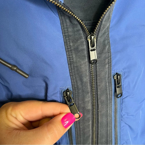 Lululemon Men’s Dispatch Full Zip Hoodie Jacket Blue And Navy Running‎ Active XL - Picture 4 of 7